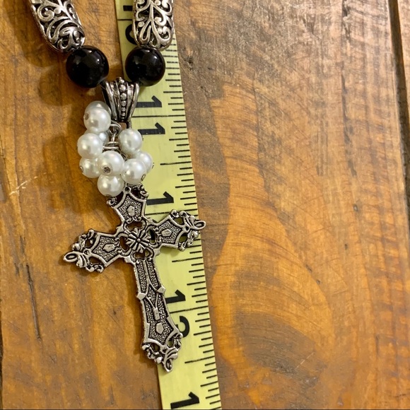 Cross Necklace and Earring Set - Picture 6 of 12